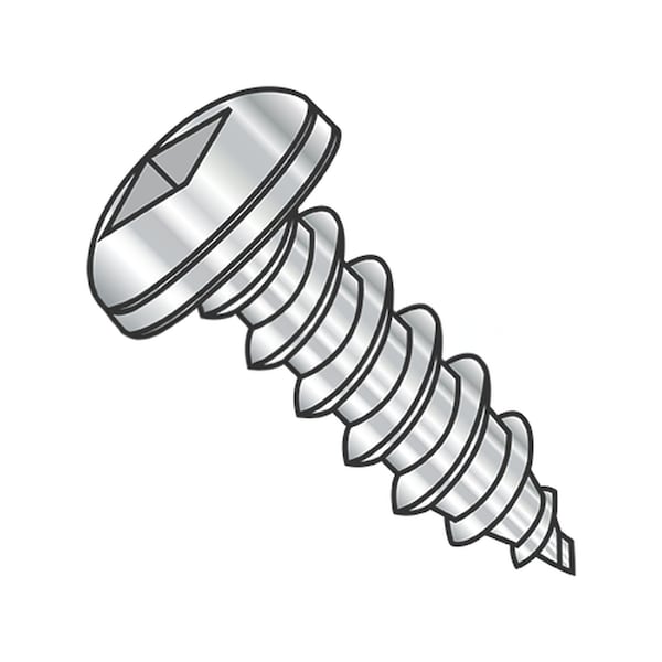 Usa Industrials Self-Drilling Screw, #8-18 x 3/8 in, Plain 18-8 Stainless Steel Pan Head Square Drive BULK-SCRW-14199 - main